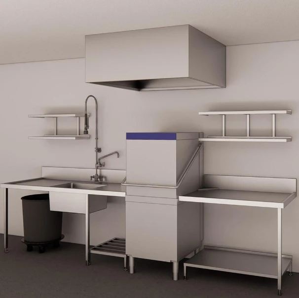 Hood-type Dishwasher Installation Space Requirements Hood-type Dishwasher Installation Space Requirements